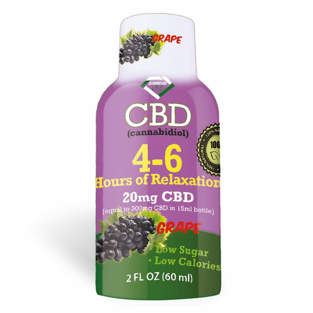 4-6 Hours of Relaxation Diamond CBD Shot 20mg (60ml) - Berry