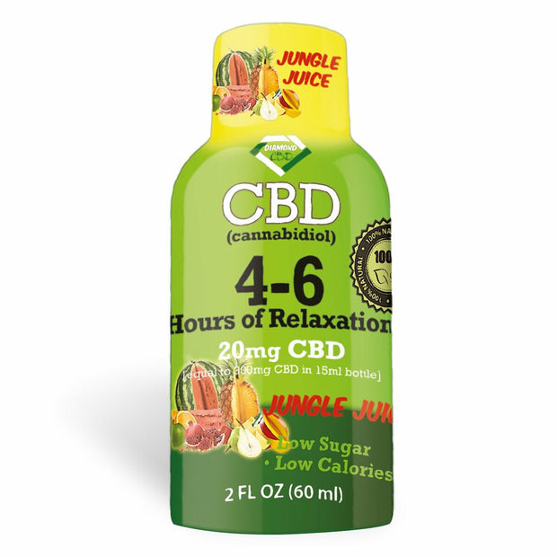 4-6 Hours of Relaxation Diamond CBD Shot 20mg (60ml) - Jungle Juice