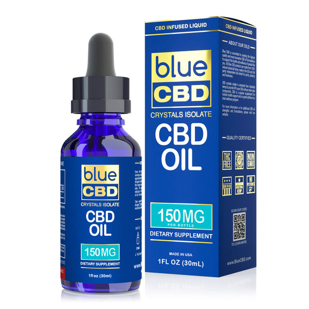 Blue CBD Crystals Isolate - 150mg (30ml)