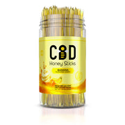 CBD Infused Honey Sticks - Banana Flavored - 1000mg (100 Pack)