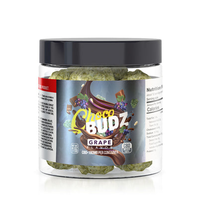 CBD Choco Budz - Infused Grape Flavor - 180mg