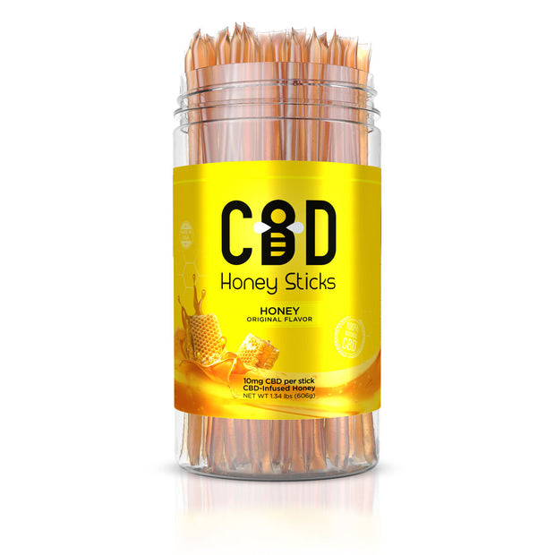 CBD Infused - Honey Sticks - 1000mg (100 Pack)