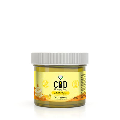 CBD Infused Honey Pot - Banana Flavor - 250mg