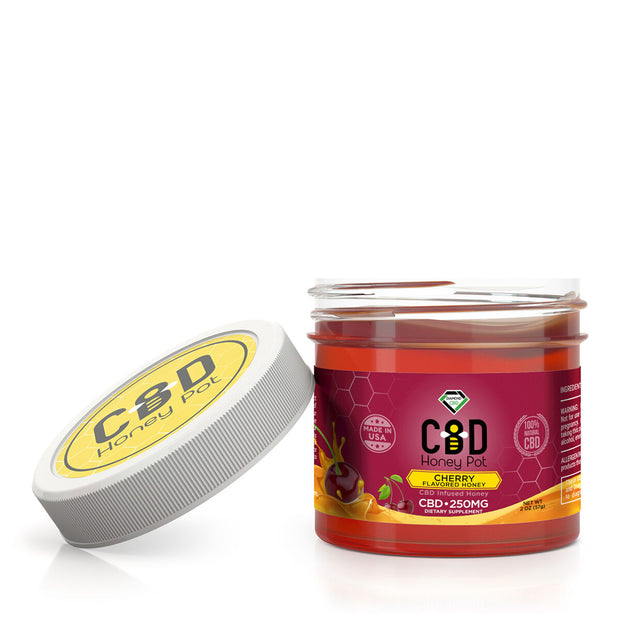 CBD Infused Honey Pot - Cherry Flavor - 250mg