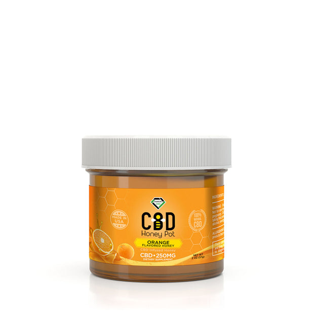 CBD Infused Honey Pot - Orange Flavor - 250mg