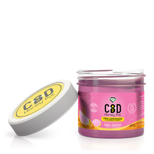 CBD Infused Honey Pot - Pink Lemonade Flavor - 250mg