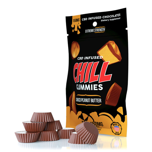 Chill Gummies - CBD Infused Choco Peanut Butter - 150mg