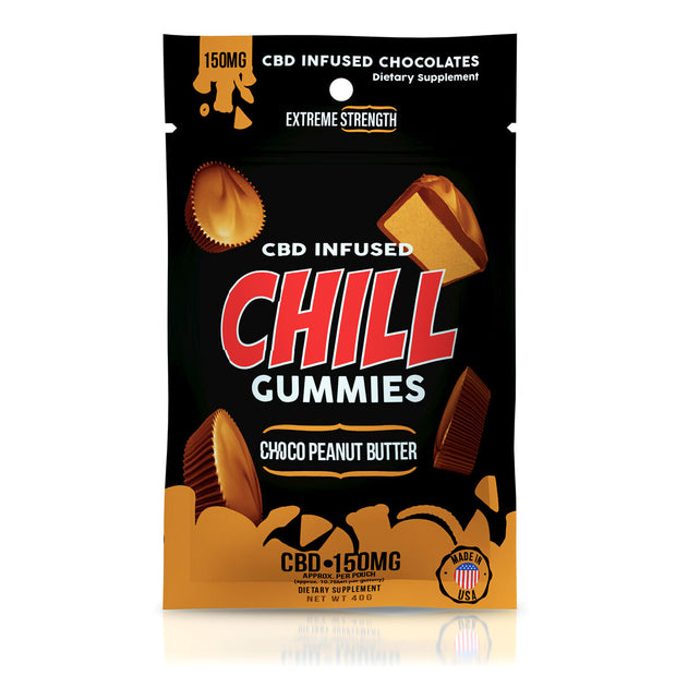 Chill Gummies - CBD Infused Choco Peanut Butter - 150mg