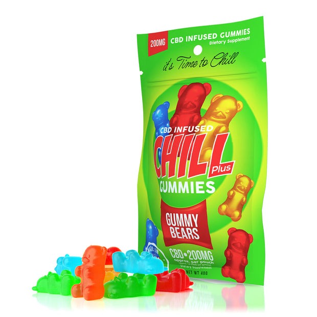 Chill Plus Gummies - CBD Infused Gummy Bears - 200mg