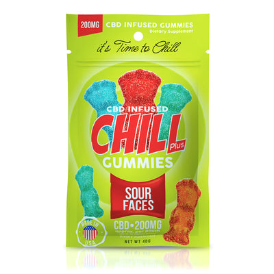 Chill Plus Gummies - CBD Infused Sour Snakes - 200mg