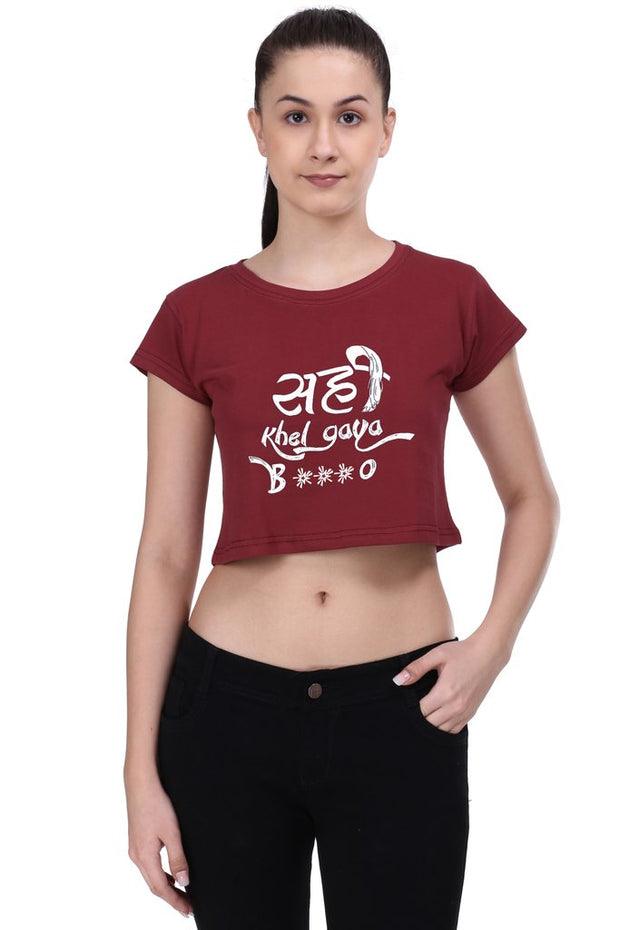 Sahi Khel Gaya Edition - Crop Top